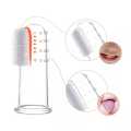 Children'S Finger Transparent Toothbrush Silicone Toothbrush + Box. 