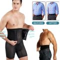 Men Body Shapers Tummy Control Panties Waist Trainer Belt Slimming Underwear Male Modeling Shapewear Compression Shorts. 
