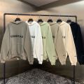 ESSENTIALS Hoodies Men Sweatshirts Reflective Letter Printing Fleece Oversized Hoodie Fashion Hip hop Unisex Essentials Pullover.