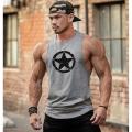 Gym-T-Shirt Sleeve-less Workout Tank-Top.
