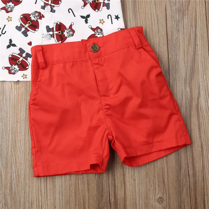 Baby%20Boys%20Kids%20Santa%20Shirt%20Tops+Pants%20Red%20Shorts%20Christmas%20XMAS%20Outfits%20Festival%20Sets%20-%20Image%206