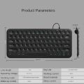 Mini Wired Silent Keyboard Round Button Ergonomics Gaming Keyboard For Macbook Lenovo Dell Asus HP Laptop Computer Keypad Gamer.