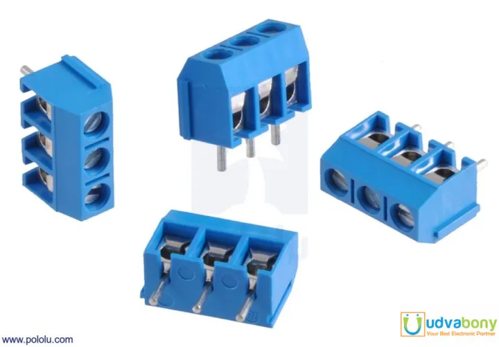 5Pcs-%203Pin%20BLUE%20Color%20KF301-3P%203%20Pin%20Plug-In%20PCB%20Mount%20Straight%20Screws%20Terminal%20Block%20Connector%205.08mm%20Pitch%20Socket%20Strips%20For%20Electronics%20Cables%20Connectors%20Terminals%C2%A0%20-%20Image%203