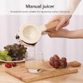 Professional Double-layer Manual Lemon Squeezer for Household Wood Juicer Lemon Pressure Fruit Juicer. 