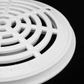 8Inch Pool Main Drain Cover the Top Grate Bottom Mounting Plates White Replacement Pool Drain Cover Pool Outlet Cover. 