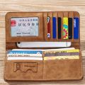 New Men's Wallet Long Wallet Men's Retro Style Men Large Capacity Wallet Bag Luxury Design Men Multi Card Wallet. 