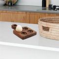 Wood Egg Holder Egg Organizer Rack Stackable Wooden Egg Storage Tray Wooden Egg Tray for Kitchen Restaurant Fridge Easy to Use.