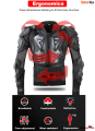 Full Body Armor Spine Chest Shoulder Arm Protector - Motorcycle Riding Gear for Men & Women 1 Piece. 