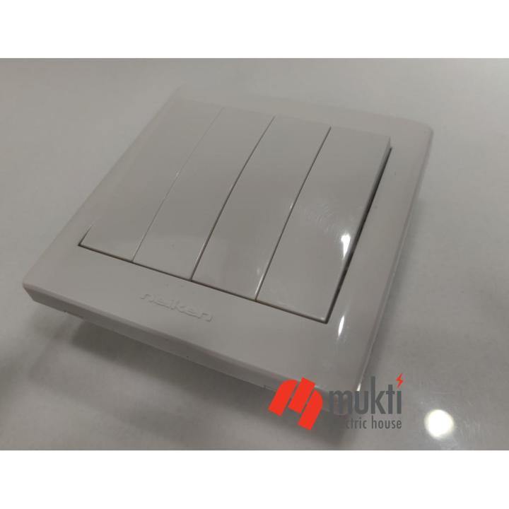 neiken Made in Malaysia Four 4 Gang 10A 4Gang Switch Socket