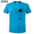 CPU Processor Circuit Diagram T Shirt Men Summer Cotton T-shirt Men's Funny Tops Fashion Tees Homme Brand Unisex Clothes C99. 