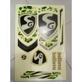 SG cricket bat Plastic stickers - 1 pcs.