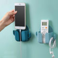 Wall Mounted Organizer Box Punch Free TV Remote Control Storage Mounted Phone Plug Wall Holder.