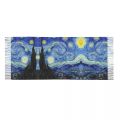 Customized Print Vincent Van Gogh Starry Night Scarf Women Men Winter Warm Scarves Art Painting Shawls Wraps.
