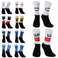 LASER CUT ONE PAIR 2022 INEOS QUICK STEP ALPECIN FENIX TEAM Cycling Socks Antislip Bike Bicycle Racing MITI Breathable Socks. 