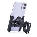 Metal Bike Mobile Holder For Mobile Phone Bracket Motorcycle Bicycle Takeaway Rider - Black - Sturdy And Convenient Mobile Holder For Bikers.