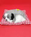 Sleeping Dog Toy Gray Color. 