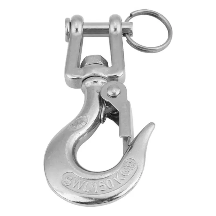 Stainless%20Steel%20Eye%20Hook%20To%20Swivel%20with%20Safety%20Catch%20Lifting%20Chain%20Snap%20-%20Image%206