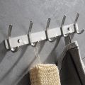 Wall-mounted Stainless Steel Coat Hook Bathroom Towel Hook Space Saving Kitchen Door Back Storage Hooks Robe Wall Hook. 