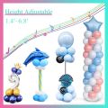 2m Adjustable Telescopic Rod Balloons Supporting Rod Balloon Stand Stick DIY Balloon Fixed Base Birthday Party Decoration. 