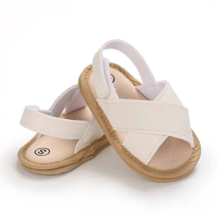 Fashion%20Simple%20Boys%20Girls%20Non-Slip%20Sandals%20Solid%20Cross%20Strap%20Kids%20Sandals%20Summer%20Soft%20Bottom%20Kids%20Flat%20Shoes%20-%20Image%204