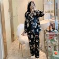 Women Satin Suit Nightgown Silk Nightie Wear Home Clothes Pajamas long loungewear   Plus Size 4XL-7XL 8XL. 