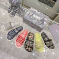 High Version2023Summer New One-Word Slippers Platform Embroidered PrintingDOHome Slippers for Women. 