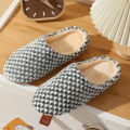 【selevn roind】 Men'S Slippers Winter Plush Warm Home Shoes Women Fur Slipper Indoor Silence Comfort Floor Slides Shoes Men Bedroom Footwear.