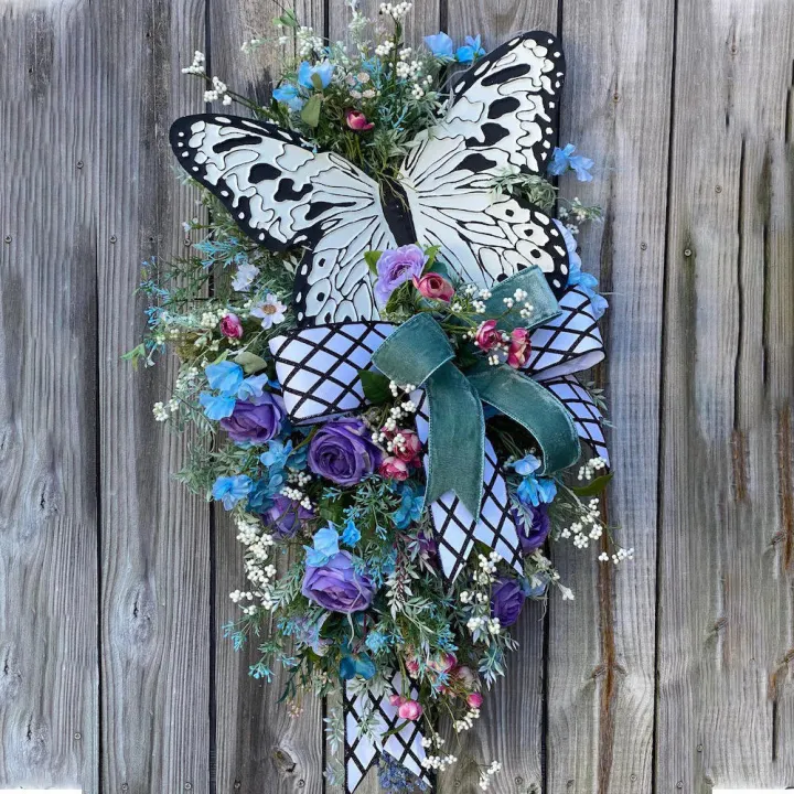 Summer%20Rose%20Butterfly%20Wreath%20Mother's%20Day%20Home%20Wall%20Hanging%20For%20Front%20Door%20Home%20Living%20Room%20Art%20Decoration%20Artificial%20Wreath%20Spring%20-%20Image%208