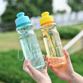 Transparent Water Bottle Portable Sport Cup for Drinking Kitchen Tools 550ML Water Bottle For School Gym Travel Girl Boy.