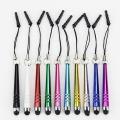 2 PC Mini Universal Capacitive Baseball 2 in 1 Stylus Touch Screen Pen for Smart Mobile Phones Tablets with Dust Plugs- Multicolor.