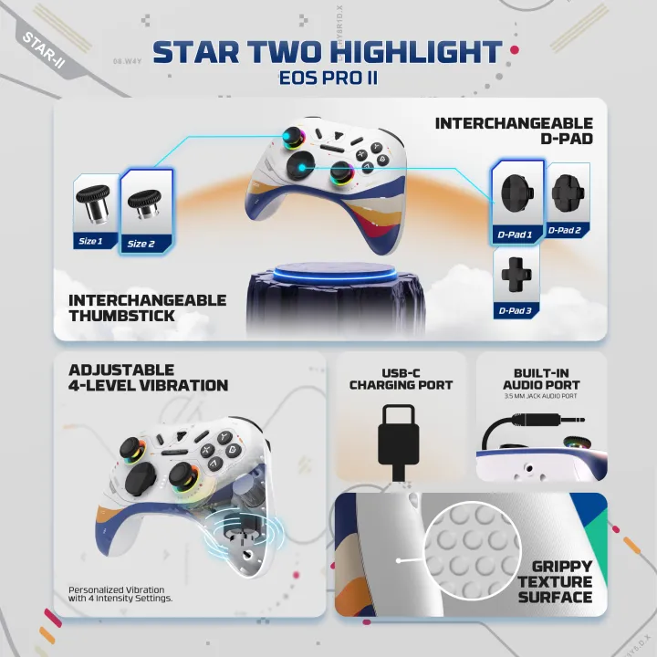 FANTECH%20WGP15V2S%20EOS%20PRO%20II%20SERIES%20MULTI-PLATFORM%20WIRELESS%20GAMING%20CONTROLLER%20STAR%20TWO%20-%20White%20-%20Image%207