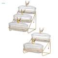 Dried Fruit Salad Plate Organizer Snack Dishes for Cookies Candies Cupcake. 