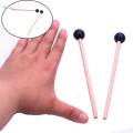 2X 2/Set Wooden Drumstick Rubber Xylophone Marimba Mallets Glockenspiel Sticks. 