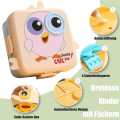 Cute cartoon chicken plastic lunch box for students, trendy lunch box for office use. 