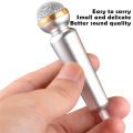 Handheld Mini Microphone Portable 3.5mm Condenser Stereo Studio Mic KTV Karaoke Audio Microphone For Cell Phone Laptop Desktop. 
