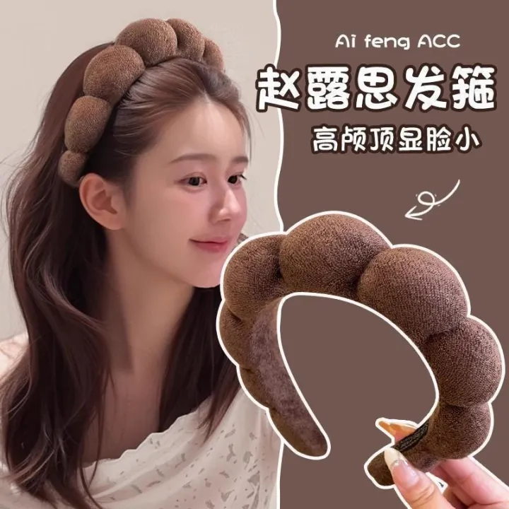Hair%20Band%20SHEIN%20Style%20Imported%20Style%20Soft%20Cloud%20Sponge%20High%20Cranial%20Top%20Hair%20Hoop%20Hand%20Made%20best%20quality%20-%20Image%202
