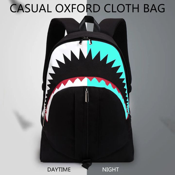 Causal%20Men%20USB%20Laptop%20Backpack%20Night%20Luminous%20Shark%20Mouth%20Pattern%20Daily%20Knapsack%20Teenagers%20School%20Bags%20Large%20Capacity%20Travel%20Bag%20-%20Image%202