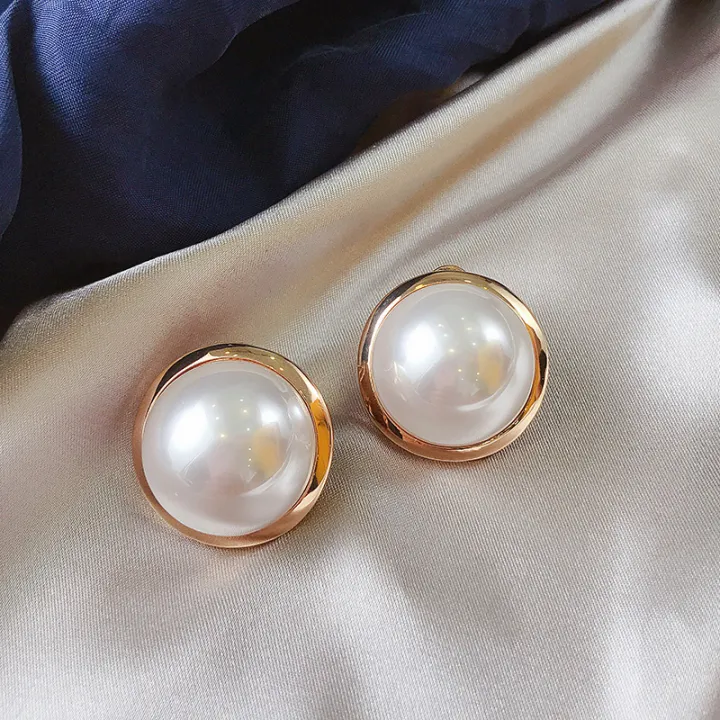 Korean%20Big%20Round%20Simulated%20Pearl%20Stud%20Earrings%20For%20Women%20New%20Classic%20Sunlight%20Mall%20-%20Image%205
