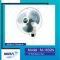 Mira Wall fan, Model: M-1632N, Size: 16″, 2 pull ropes, Made in Thailand. 