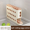 Plastic Egg Storage Box Space-Saving 4-Layer Egg Holder Egg Organizer for Refrigerator Use Kitchen Storage Home Use Suitable.