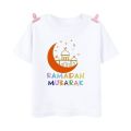 Happy Ramadan Mubarak Print Kids Clothes T-shirt For Girls Boys Eid Ramadan Kids T Shirt Short Sleeve Islamic Muslim Outfit Tops. 