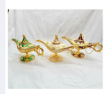Aladin Lamp / Prodip Showpiece Magic Lamp/ Classic Metal Carved Aladdin Lamp Light Wishing Tea Oil Pot and jewelry box. 