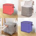 Square Shape Printed Premium Quality Quilt Storage Bag Large Capacity Winter Cloth Blanket Storage Organizer (NWPSB SQ). 
