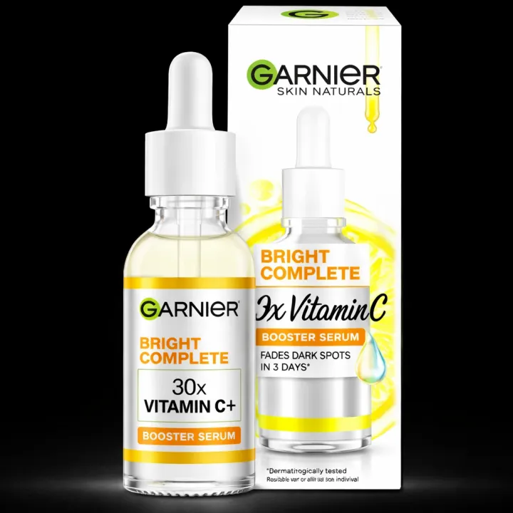 Garnier%20Bright%20Complete%2030x%20Vitamin%20C%20Booster%20Serum%2015ml%20Dark%20Spot%20Corrector%20Face%20Serum%20Skin%20Brightening%20&%20Glow%20Serum%20-%20Image%204