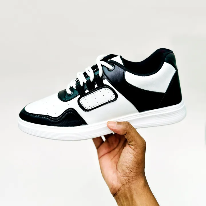 New%20Sport%20Bandage%20Style:%20Comfortable%20Stylish%20&%20Fashionable%20Sports%20Look%20Lace%20Up%20Canvas%20Sneakers%20Shoes%20for%20Men%20-%20Image%202