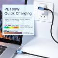 Essager 100W USB Type C To USB C Cable 90 Degree Angle For iPad MacBook Pro Xiaomi Samsung Huawei Fast Charging Type-C Date Wire. 