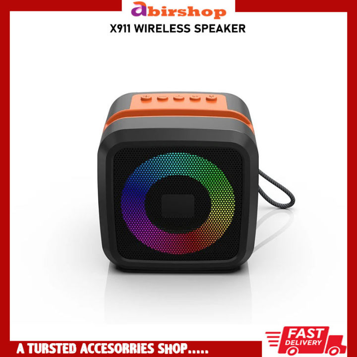 X911 Wireless Speaker Bluetooth Speakers LED Lights Wireless Speaker Outdoor Speaker