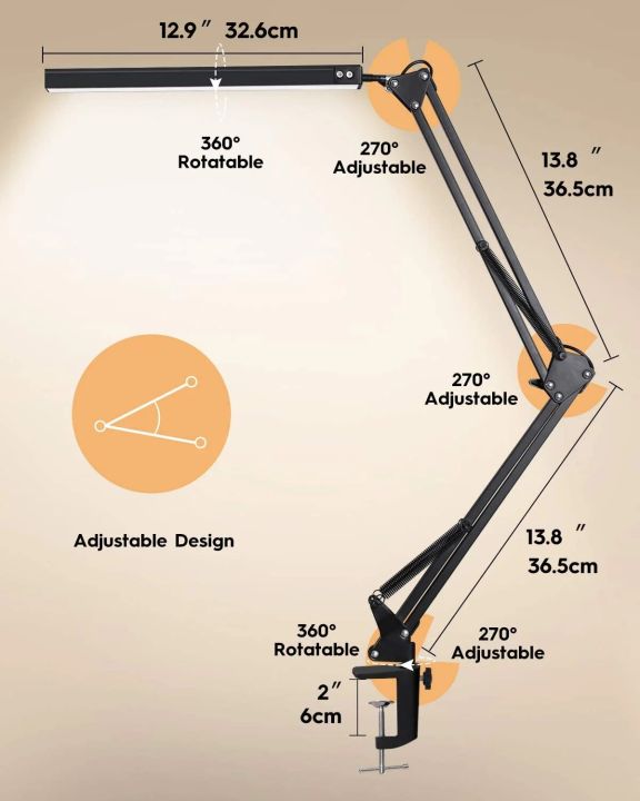 LED%20Desk%20Lamp%20with%20Clamp,%2010W%20Swing%20Arm%20Desk%20Lamp,%20Eye-Caring%20Dimmable%20Desk%20Light%20with%2010%20Brightness%20Level,%203%20Lighting%20Modes%20-%20Image%203