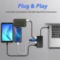 High Speed 4 Ports USB 3.0 HUB Multi USB C type-c Splitter Expander Multiple USB Expander Computer Accessories.