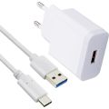 Travel Charger Phone Cable For OPPO A31 A33 A53 A52 A72 A91 A15 F15 F17 Pro Reno 3 4 5 Pro Find X2 Type C Phone Cahrger Cable.